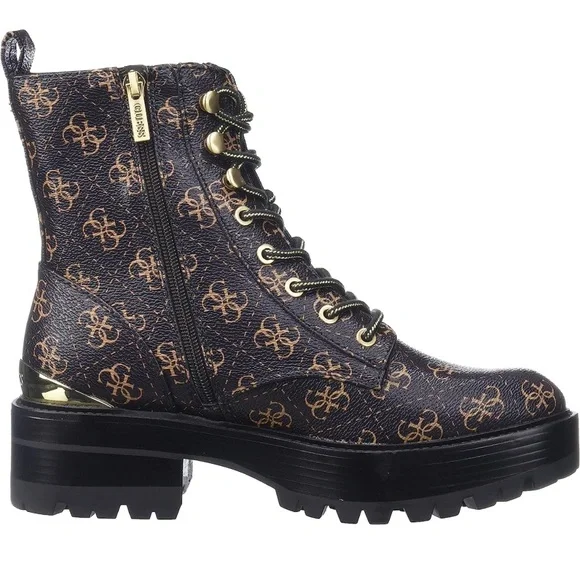 GUESS Women's Ferina Combat Boots - Picture 2 of 6
